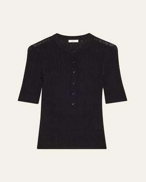 A.L.C. Fisher Fine Merino Top - Black