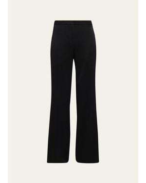 Emanuel Ungaro Kyra Flare-Leg Satin Pants - Black