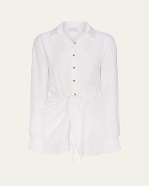 Anemos The L. A. Mini Shirtdress - White