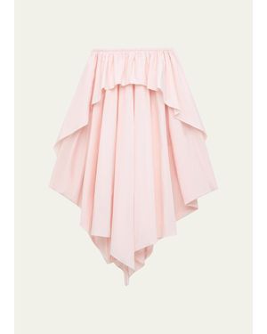 Loewe X Paula's Ibiza Layered Ruffle Cotton Midi Skirt - Pink
