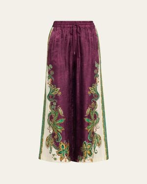ALÉMAIS Ruthie Wide-Leg Pants - Purple