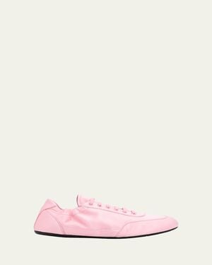 Prada Satin Low-Top Sneakers - Pink