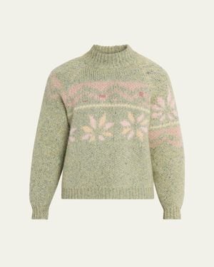 Magliano Drunk Alpaca Wool Crewneck Sweater - Green