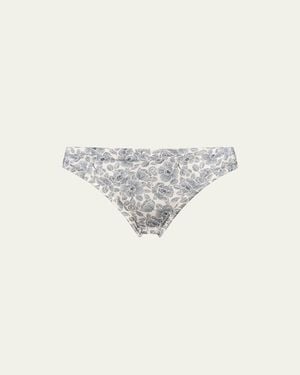 Eres Avoine Cheeky Floral-Print Briefs - Natural