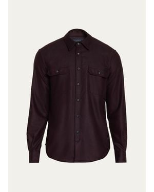 Sease Military Wool Shirt - Blue