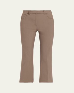 Theory Five-Pocket Kick Flare Pants - Natural