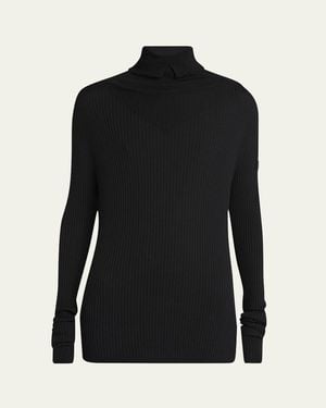 Moncler Genius X Ee72 By Edward Enninful Wool Turtleneck Sweater - Black