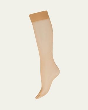 Wolford Satin Touch Sheer Knee-Highs - White
