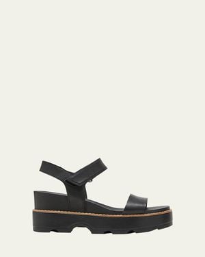 Sorel Joani Leather Grip Comfort Sandals - White