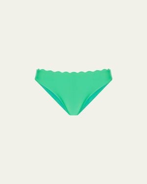 Ramy Brook Amani Scallop Bikini Bottoms - Green