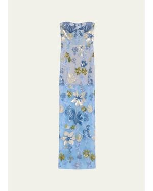 Bronx and Banco Dahlia Maxi Dress - Blue