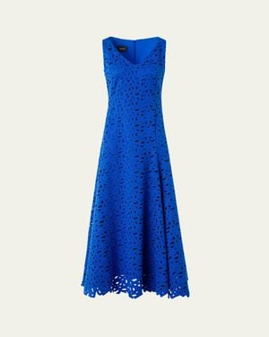 Akris Techno Second-Glace Midi Dress - Blue