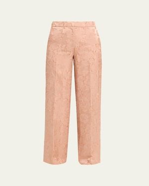 Kobi Halperin Alma Wide-Leg Fringe Jacquard Pants - Multicolor