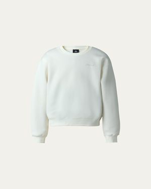 Mackage Julian Jersey Crewneck Sweater - Blue