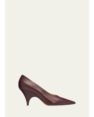 Gianvito Rossi 70Mm Leather Pointed-Toe Pumps - Pink