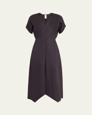 Zero + Maria Cornejo Aissa Joi Handkerchief Midi Dress - Blue