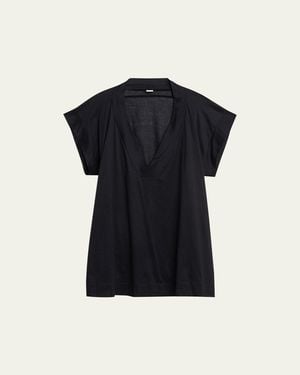 Eres Renee V-Neck T-Shirt Coverup - Blue