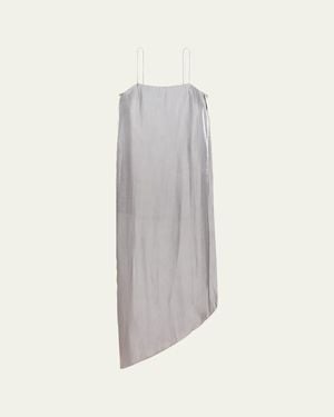 Helmut Lang Fluid Satin Slip Dress - White