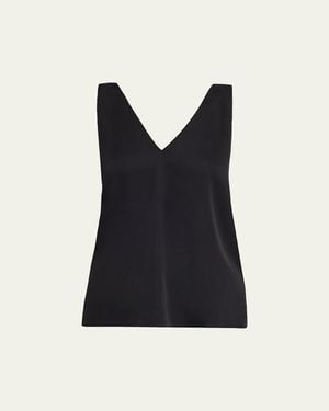 Kobi Halperin Sailor Sleeveless V-Neck Blouse - Blue