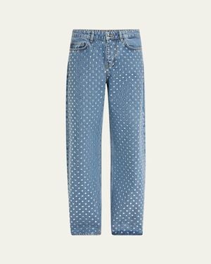 Monse Studded Denim Pants - Blue