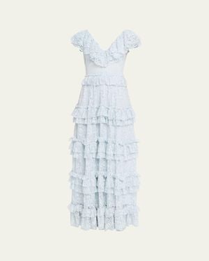 Sea Sharleen Lace Maxi Dress - Blue