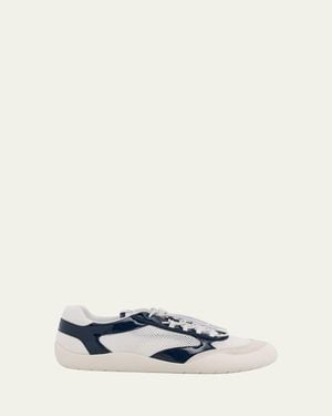 Prada Speedrock Leather And Mesh Sneakers - White