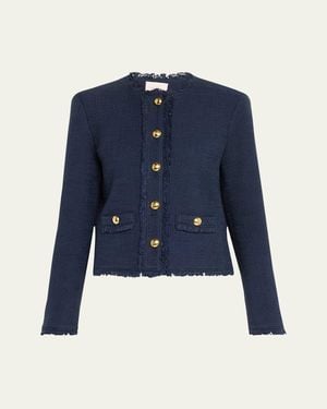 Cinq À Sept Christie Tweed Jacket - Blue