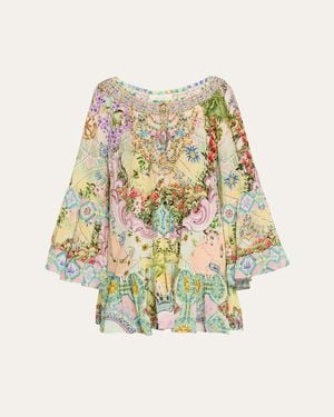 CAMILLA A-Line Frill Dress - White