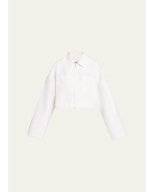 Jonathan Simkhai Colsen Cropped Jacket - Natural