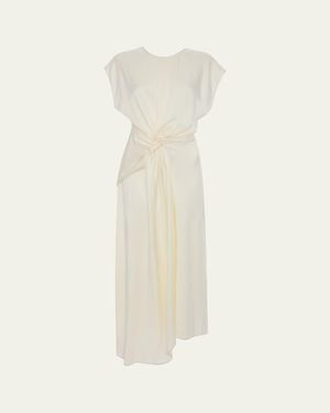 asymmetrical ruffle dress One Shoulder Layered Ruffle Asymmetric Neckline Column Dress – John Paul  Ataker main image 1