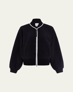 Varley Hansley Fleece Bomber Jacket - Blue