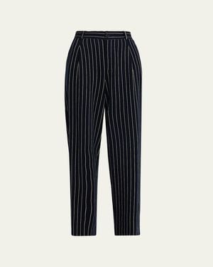 Guest In Residence Pinstripe Carpenter Pants - Blue