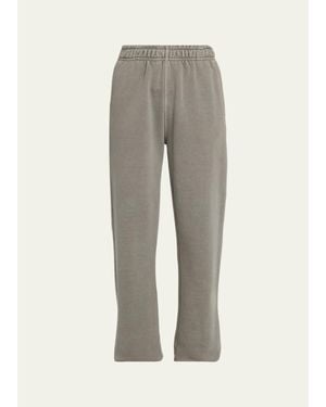 SLVRLAKE Denim Slim Washed Sweatpants - Gray