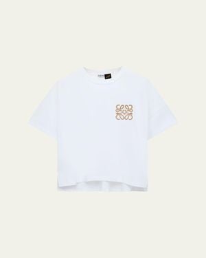 Loewe X Paula's Ibiza Cotton Boxy Fit Anagram T-Shirt - White