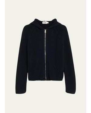 Still Here Bear Hooded Zip-Up Sweater - Blue