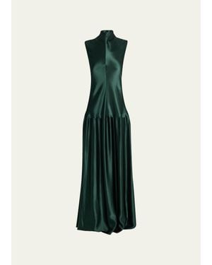 FFORME Nyx Sleeveless Column Gown - Green