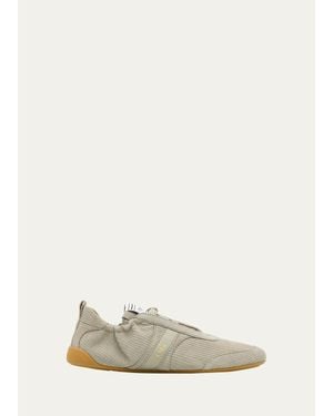 Chloé Kick Corduroy Low-Top Sneakers - White