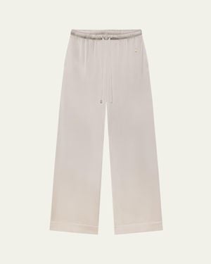 ÉTERNE Brody Silk Pants - White