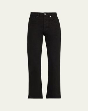 EB DENIM High-Rise Straight Jeans - Black