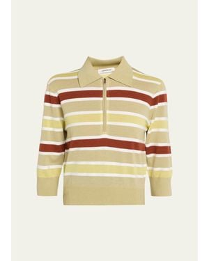 Zankov David Striped Merino Wool Pullover - Natural