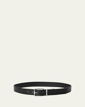 Loewe Essential Grained Calfskin Belt - White