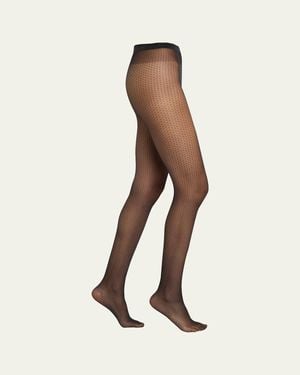 Wolford Mini Dot Tights, 20 Denier - Natural