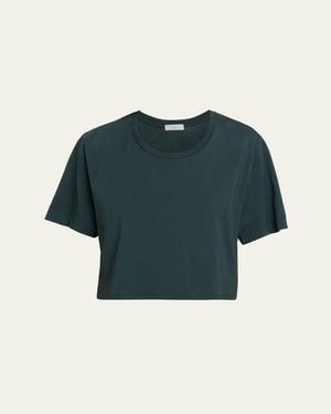 A.L.C. Kali Cropped Cotton Tee - Blue