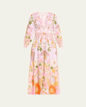 BUTTON DRESS WITH SHAPED WAISTBAND CLEVER CLOGS
