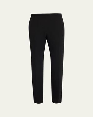 The Row Cyril Wool Slim-Leg Pants - Black