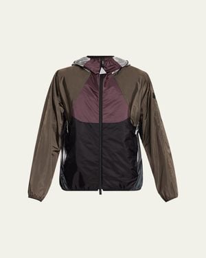 Moncler Sormiou Packable Hooded Wind-Resistant Jacket - Multicolor