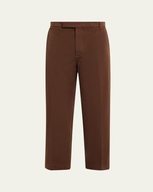 Thom Browne Garment-Dyed Chino Pants - Brown