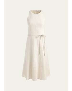 Alice + Olivia Leandra Braided Belted Mini Dress - Natural