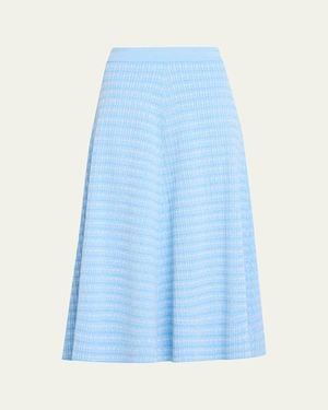 Prabal Gurung Full Circle Midi Skirt - Blue