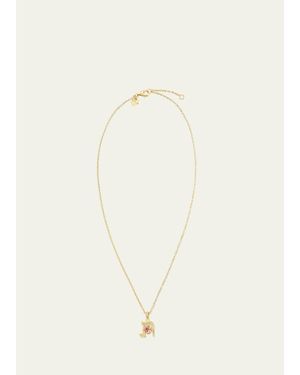 Procaccia Jewelry 18K Hebrew Tav Initial Necklace - Natural